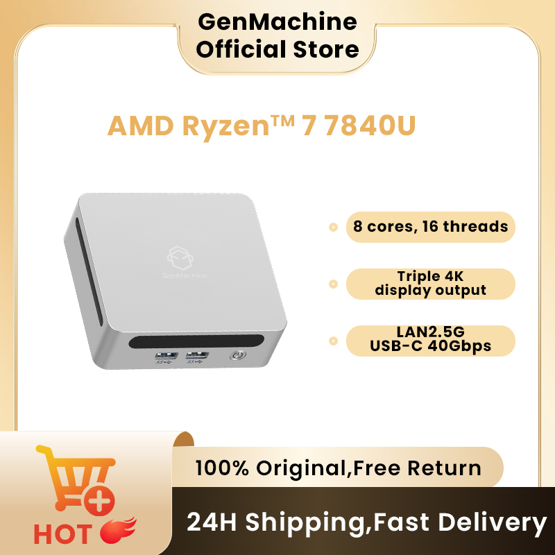 Pc Gaming Amd Ryzen 7 - GenMachine Mini PC USB4 2.5G LAN