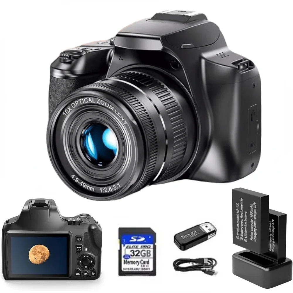 Webcam 4K - Fotoğrafçılık için 4K Dijital Kamera 10X