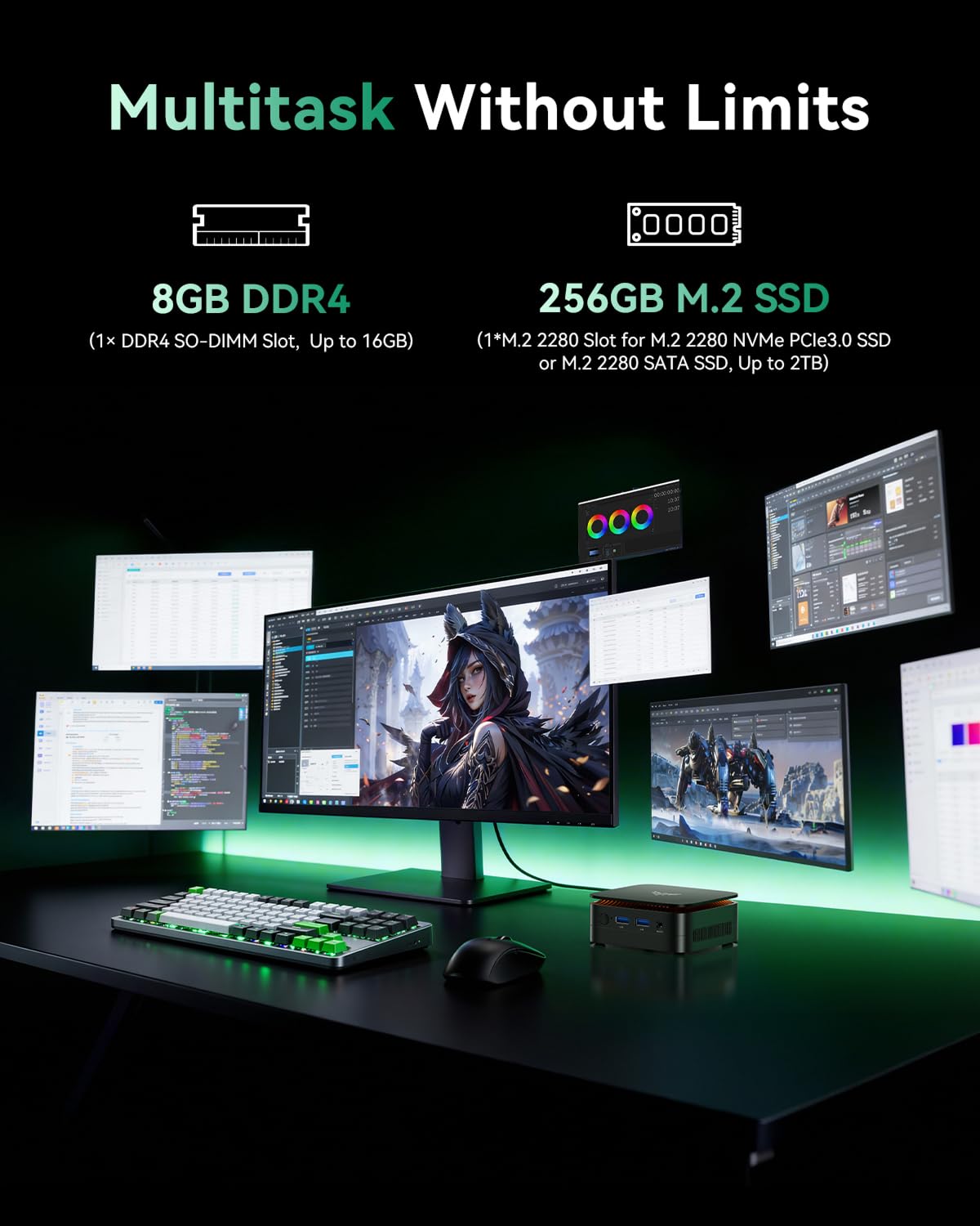 ACEMAGIC Mini PC AMD 3150U (2C - Pc Gaming Amd Ryzen 7 incelemesi ve fiyatı