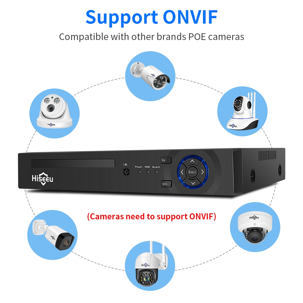 Hiseeu 4CH 10CH 16CH 4K 8MP 5M - Webcam 4K incelemesi ve fiyatı