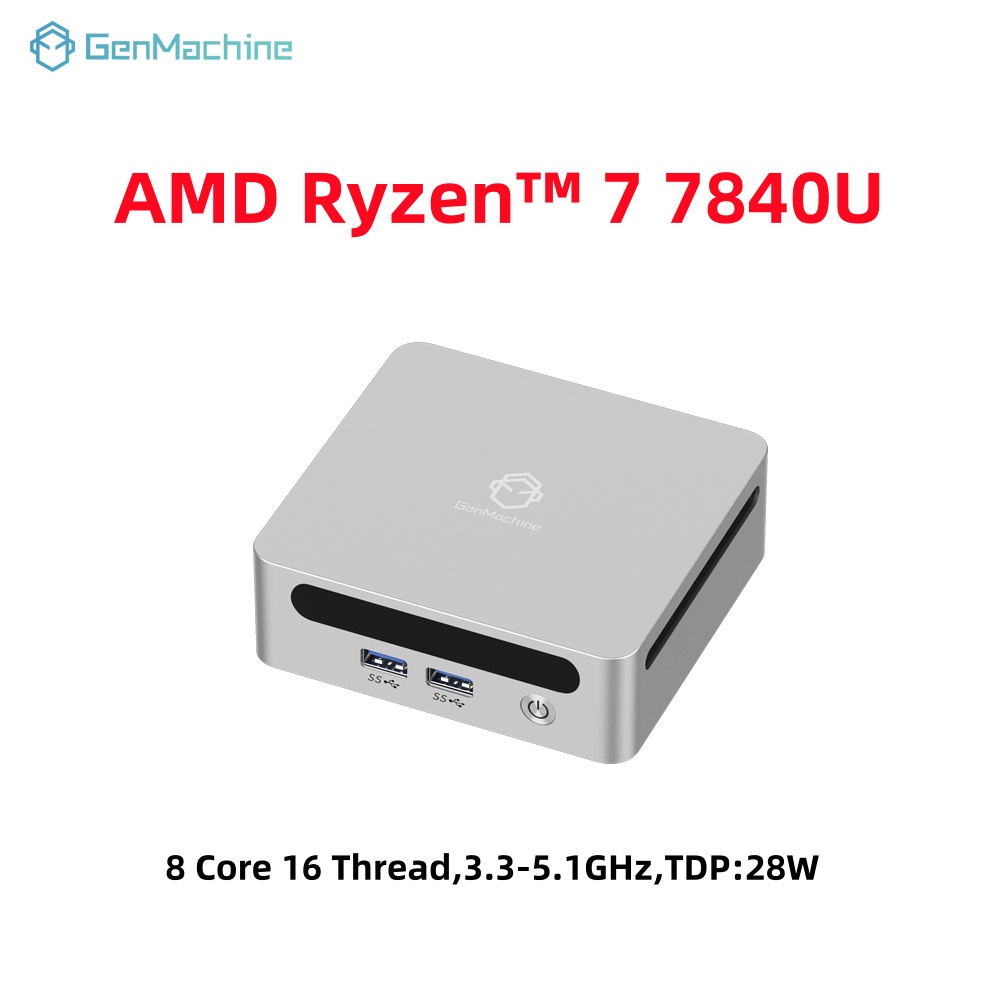 GenMachine Mini PC USB4 2.5G L - Pc Gaming Amd Ryzen 7 incelemesi ve fiyatı
