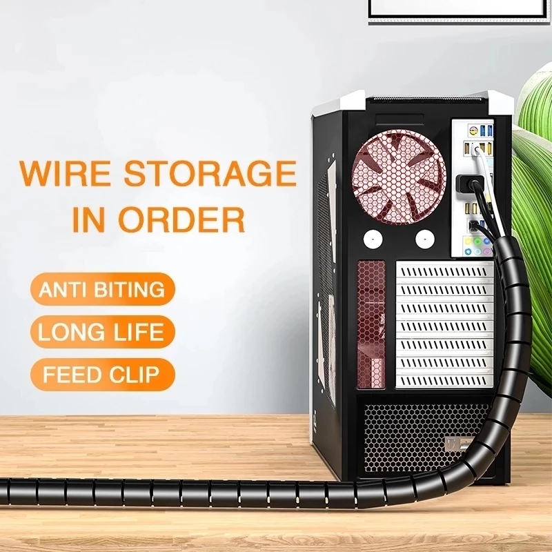 2M/1M Esnek Spiral Kablo Koruy - Cable Management Sleeve incelemesi ve fiyatı