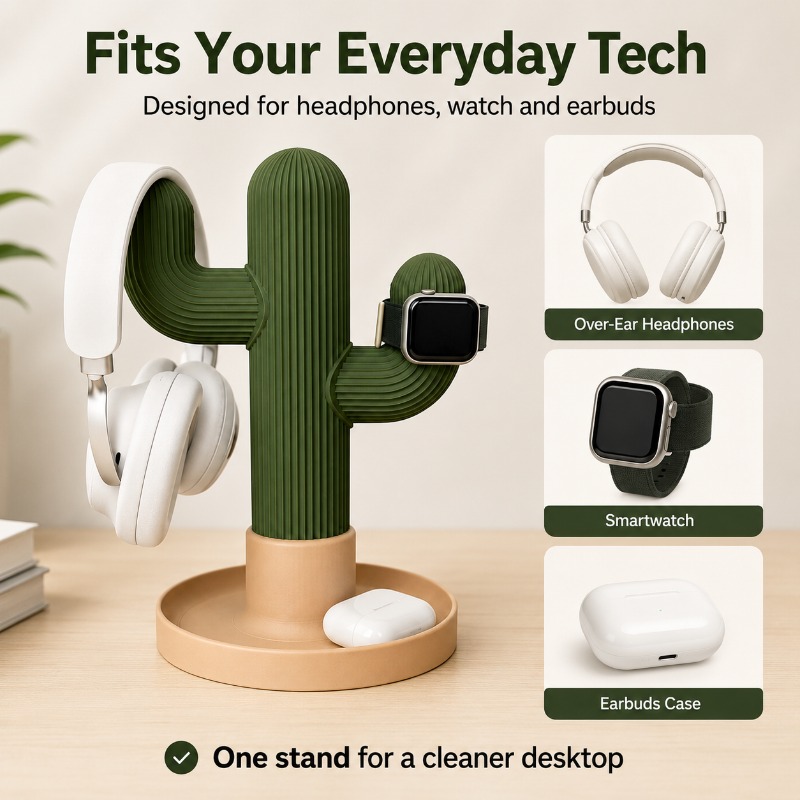 Minimalist Kaktüs Kulaklık Sta - Headset Stand incelemesi ve fiyatı