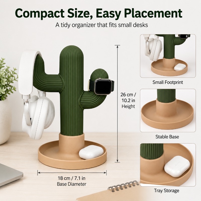 Minimalist Kaktüs Kulaklık Sta - Headset Stand incelemesi ve fiyatı